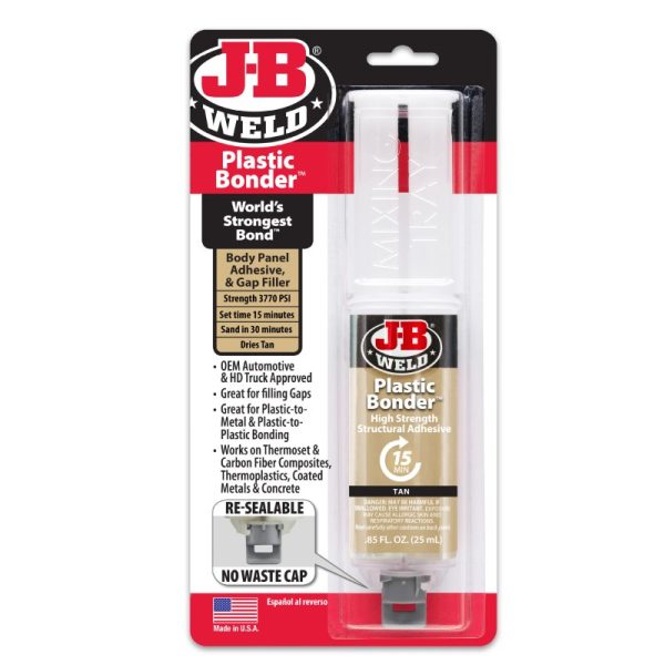 J-B WELD 50133 silné flexibilní lepidlo na plasty PlasticBonder Tan ( 25ml ) - Image 3