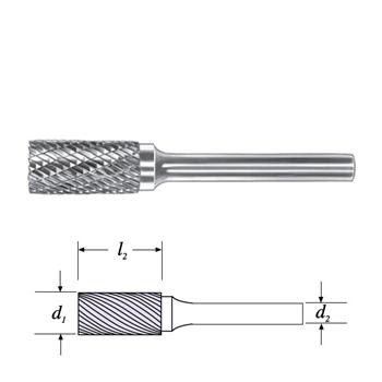 SGS 20053 (SA-2M) - Fréza technická SA-2M válcová pr. 8,0x19mm, stopka 6mm